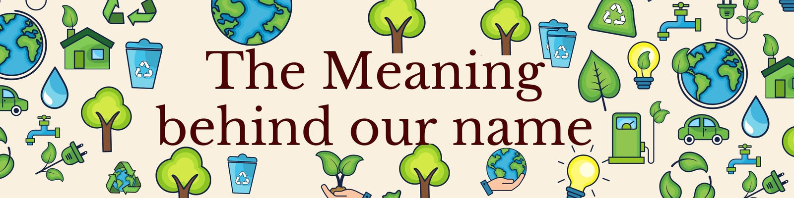 Banner introducing the meaning behind the Eden Tree Eco name.  Images of energy efficiency and green eco-friendly nature.