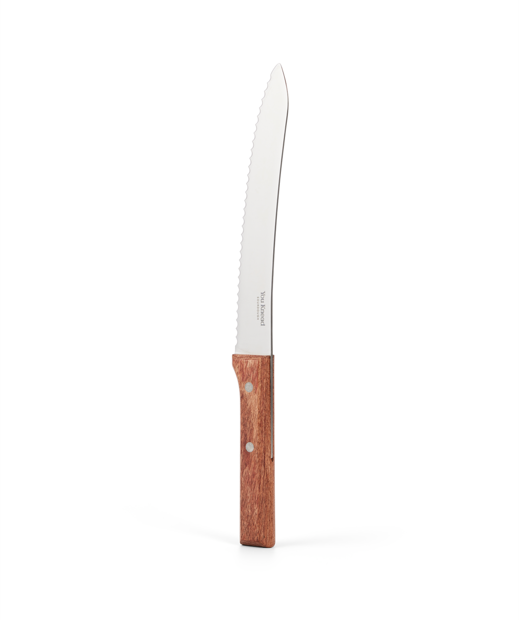 Serrated Bread Knife with Wooden Handle