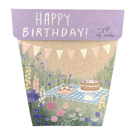 A Gift Of Seeds - Happy Birthday Picnic Seeds & Card